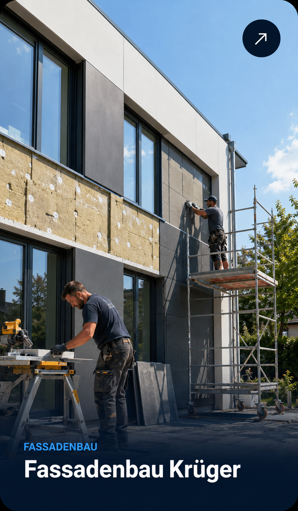 Fassadenbau Krüger: Handwerksqualität digital präsentiert