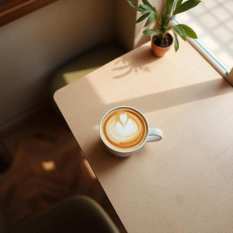 Flat White mit Latte Art ☕