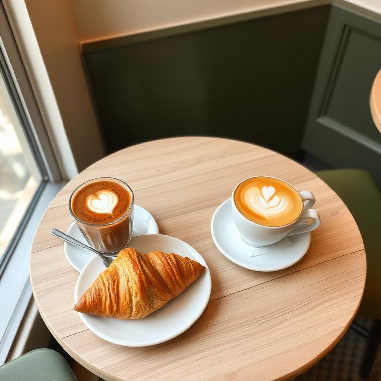 Croissant & Double Coffee 🥐