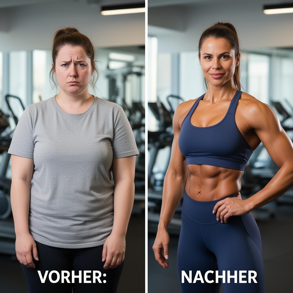 Transformation Lisa Vorher/Nachher